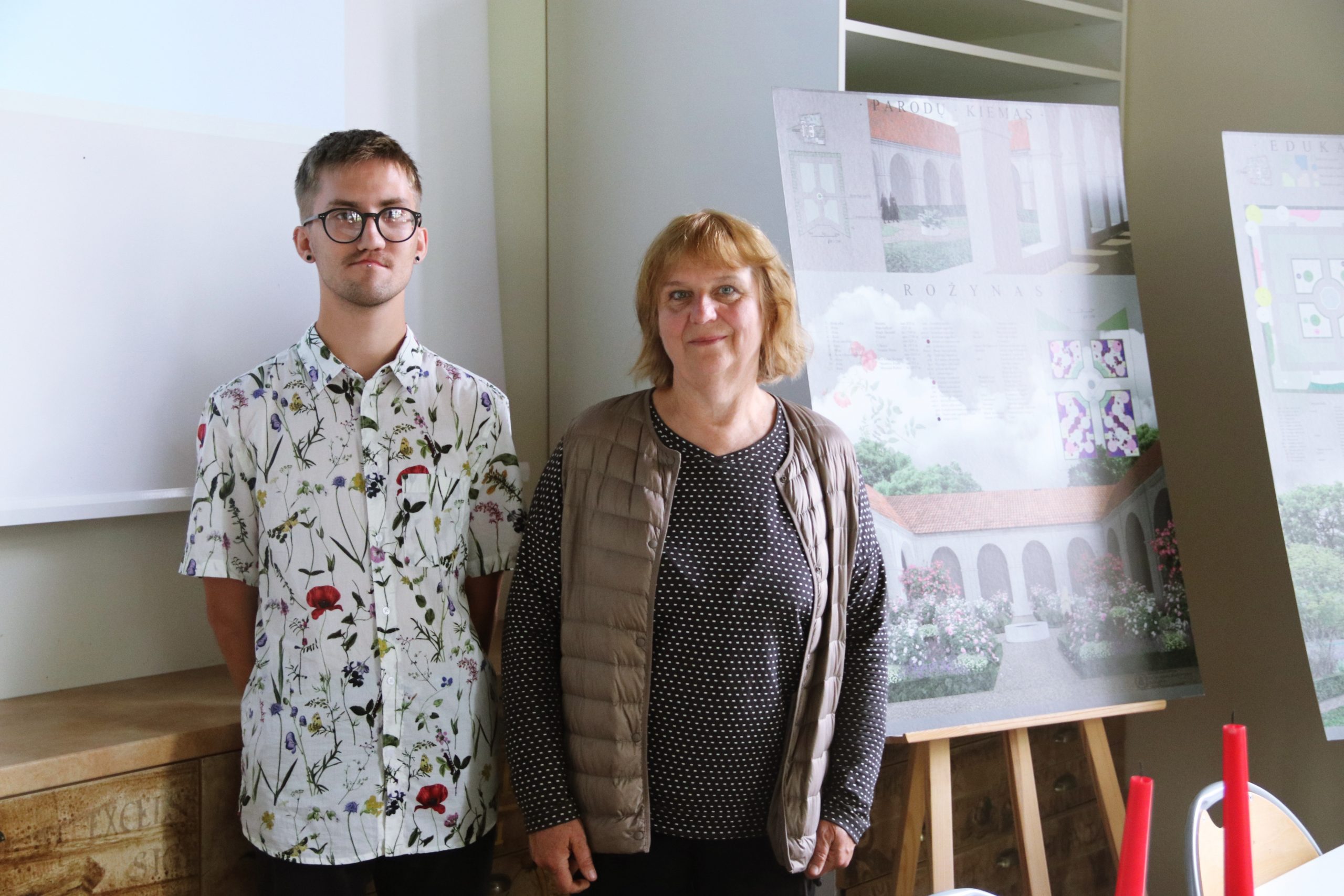M.Meštaras ir darbo vadovė A.Lozuraitienė